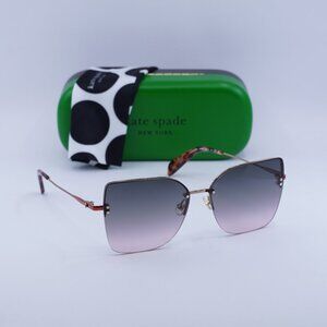 Kate Spade ARIELLA/G/S 0AU2 UQ Butterfly Sunglasses - Gold/Burgundy